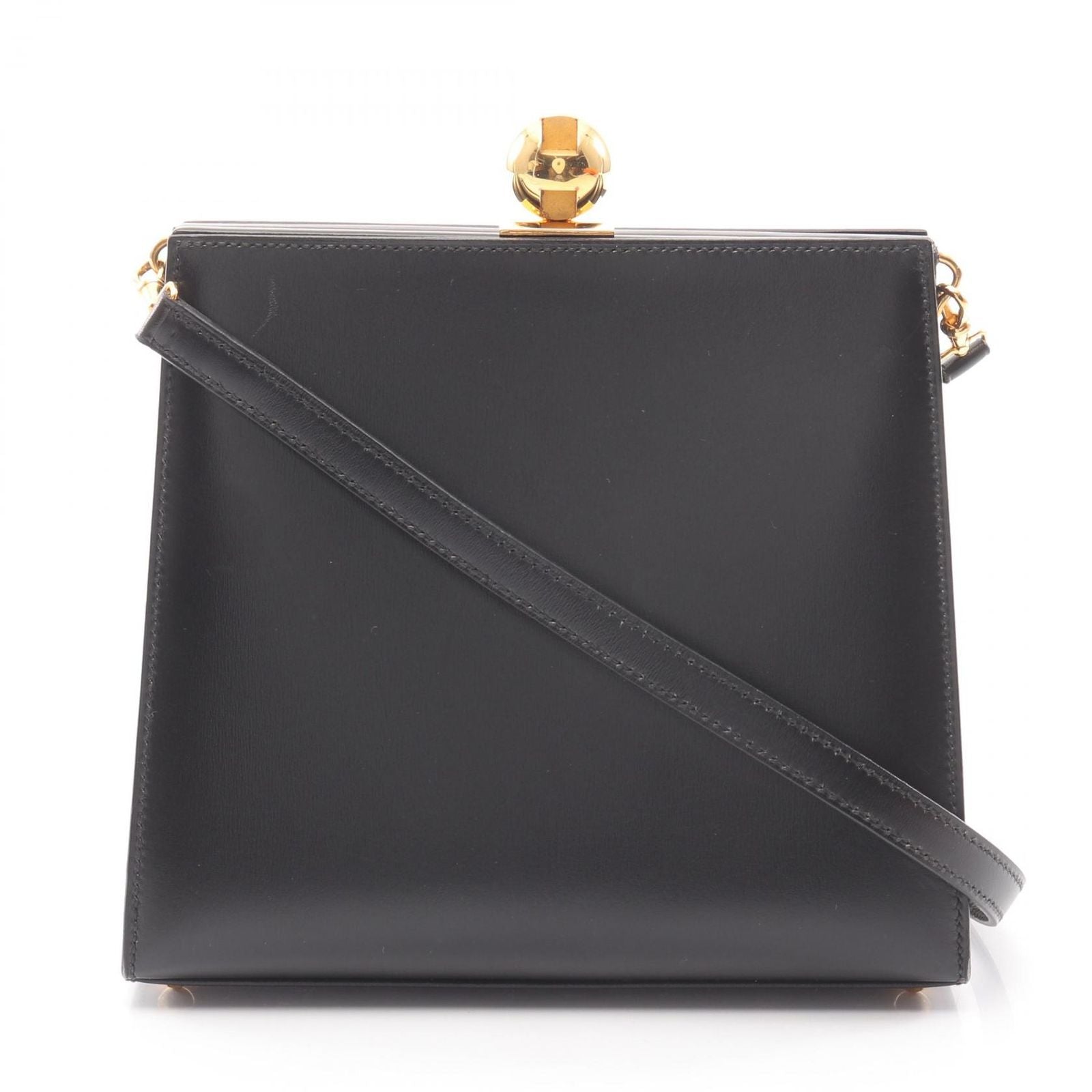 Hermes Shoulder Bag Vintage Black Calf