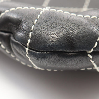 Chanel Shoulder Bag Wild Stitch Black Lambskin Coco Charm — view 8
