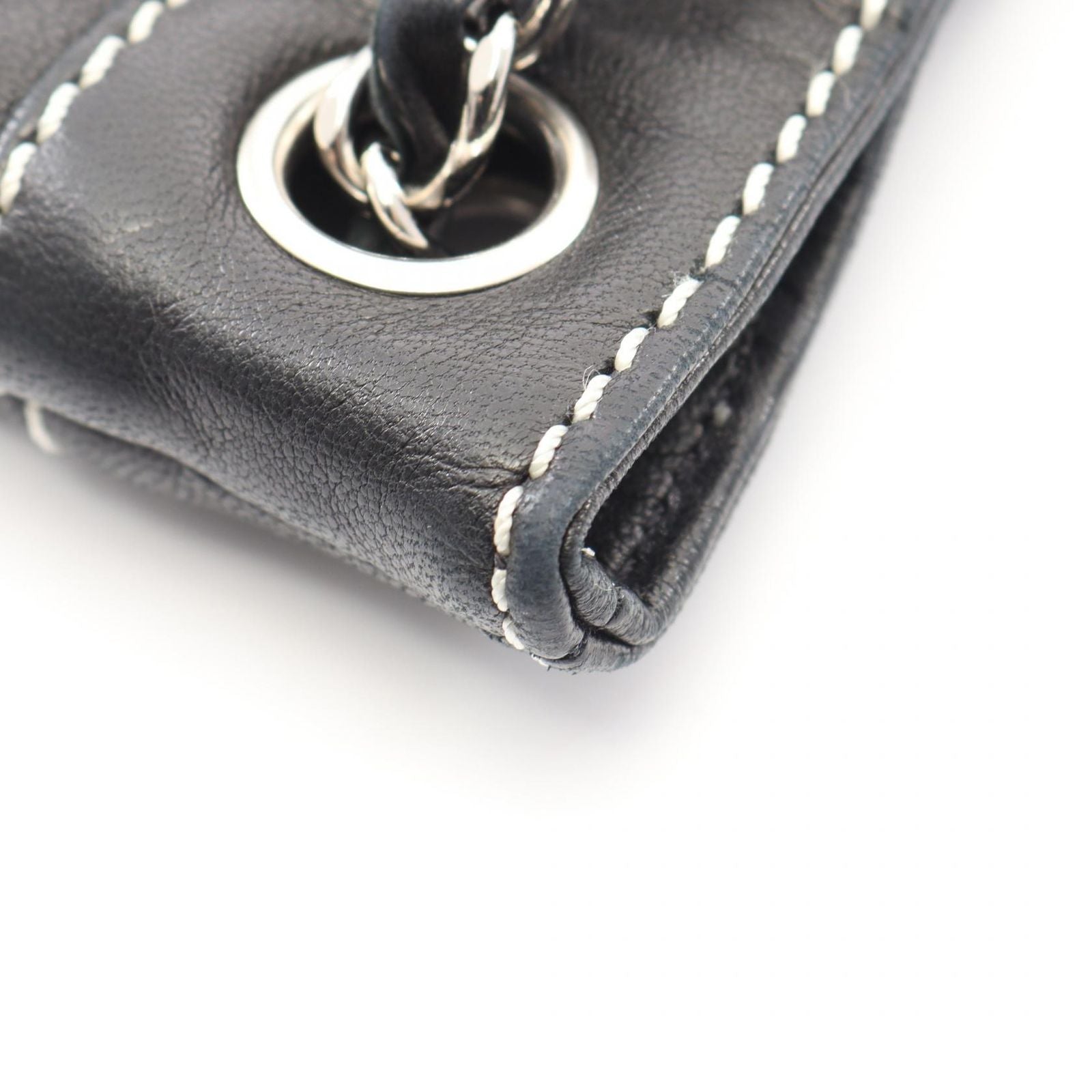 Chanel Shoulder Bag Wild Stitch Black Lambskin Coco Charm — view 7