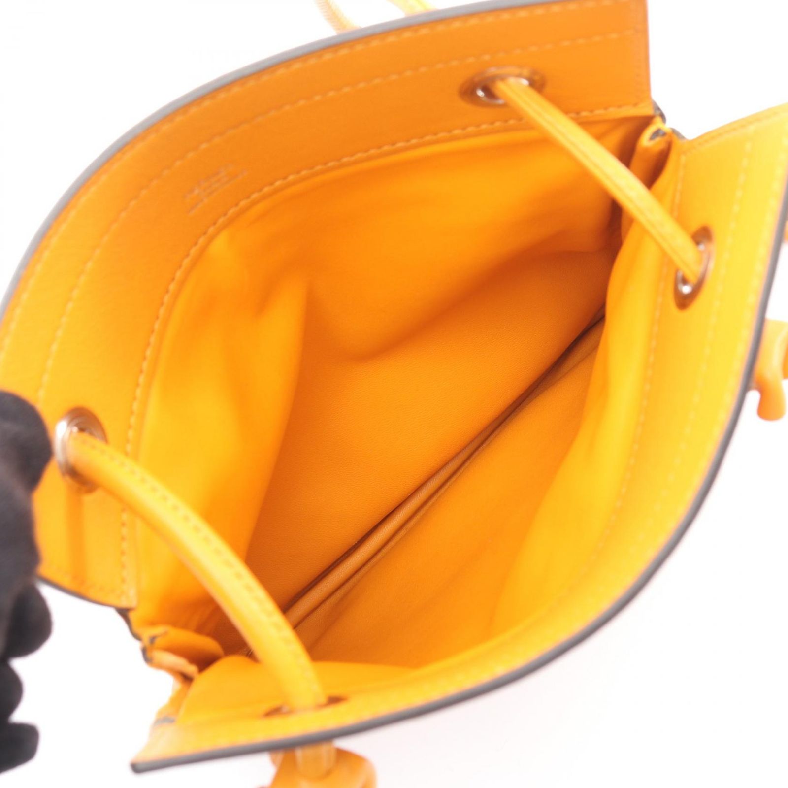 Hermes Shoulder Bag Sac Aline Mini Moutade Leather — view 3