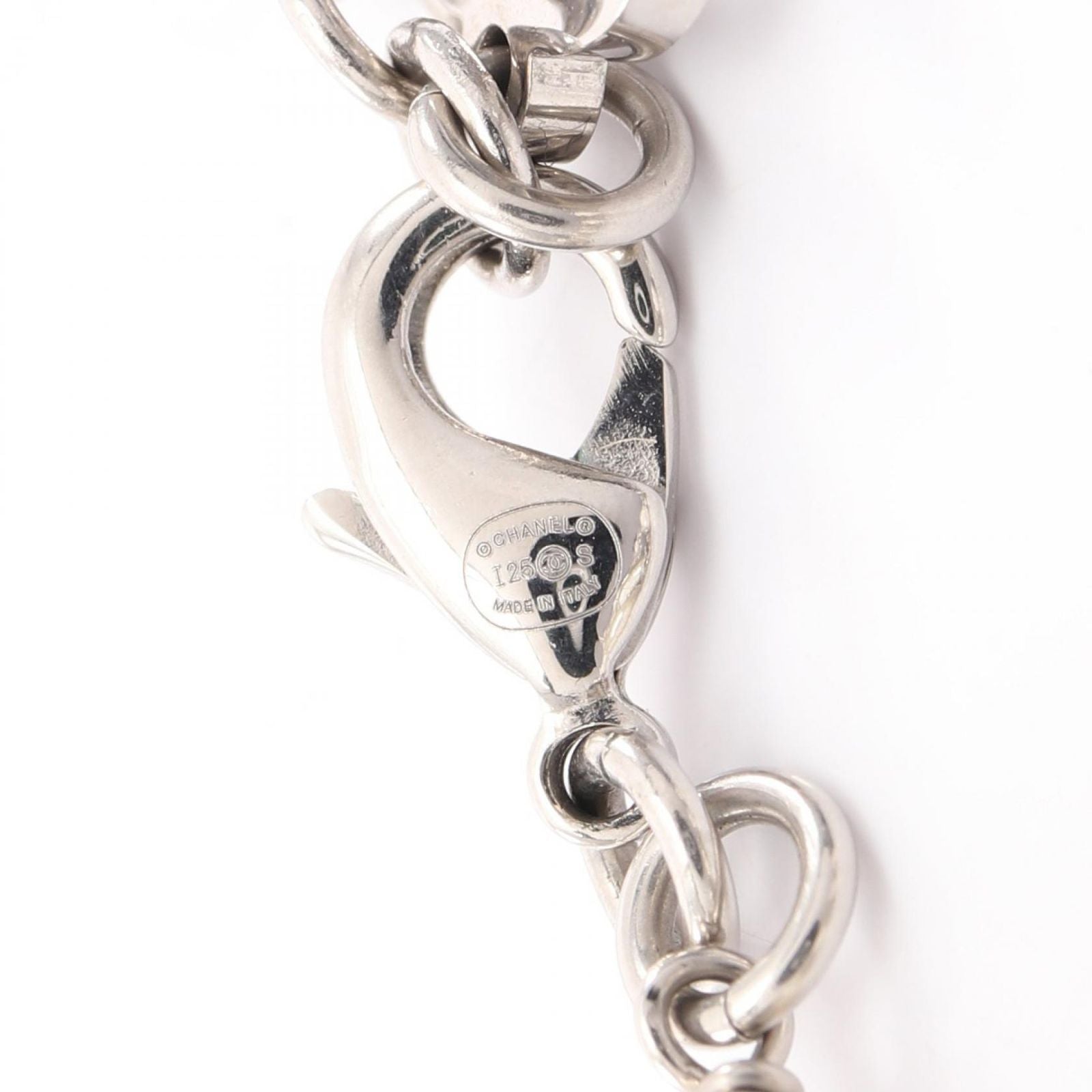 Chanel Necklace CC Logo Stainless Steel Pearl — view 5