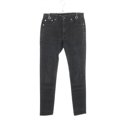 Saint Laurent Paris Denim Pants Slim Black Cotton