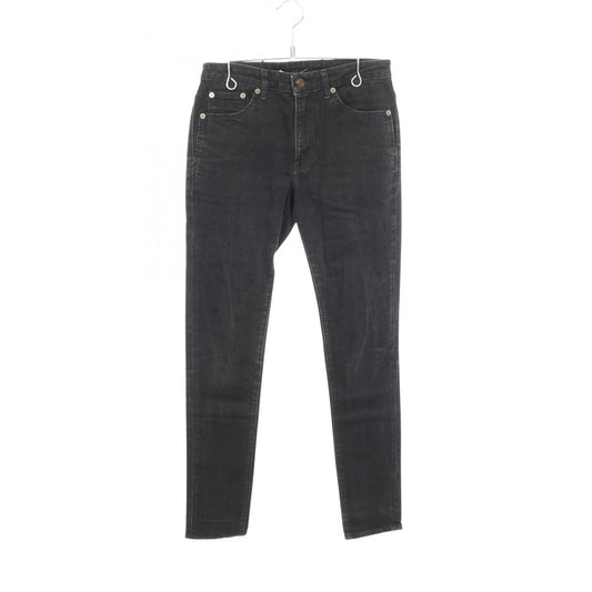 Saint Laurent Paris Denim Pants Slim Black Cotton