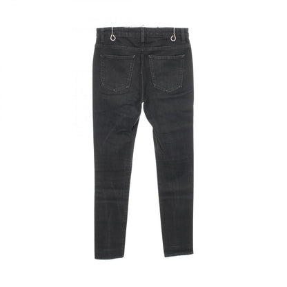 Saint Laurent Paris Denim Pants Slim Black Cotton — view 2