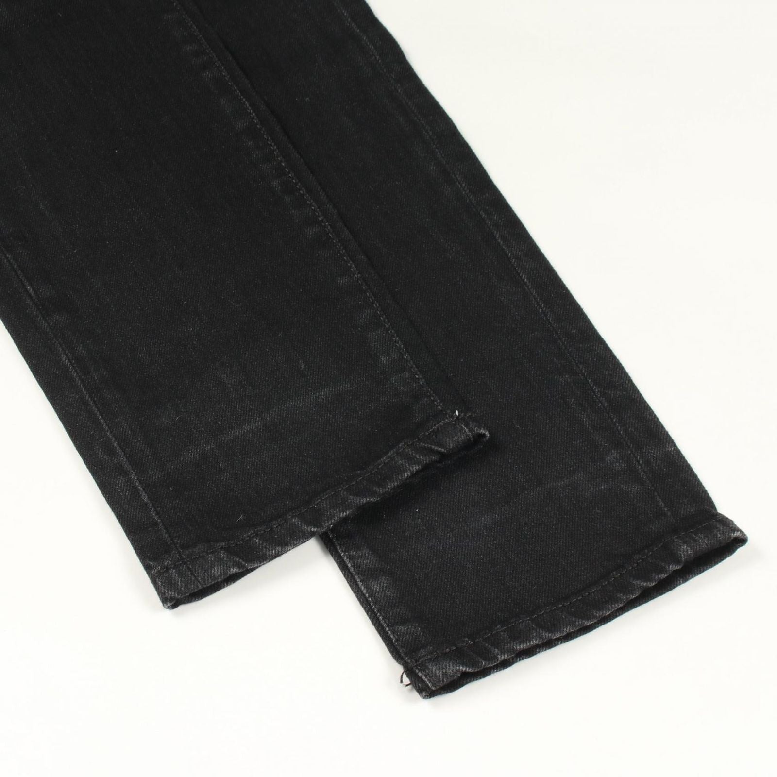 Saint Laurent Paris Denim Pants Slim Black Cotton — view 7