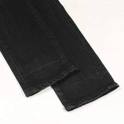 Saint Laurent Paris Denim Pants Slim Black Cotton — view 7