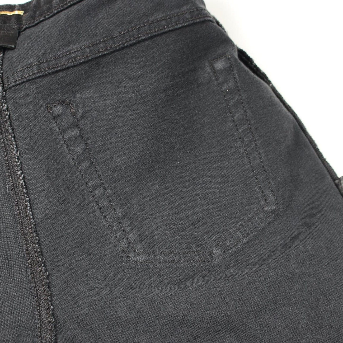 Saint Laurent Paris Denim Pants Slim Black Cotton — view 8