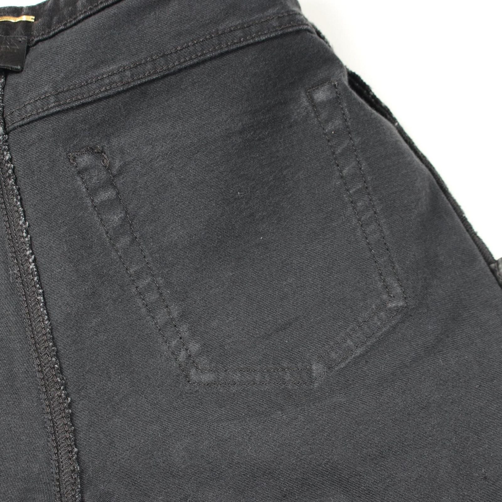 Saint Laurent Paris Denim Pants Slim Black Cotton — view 8