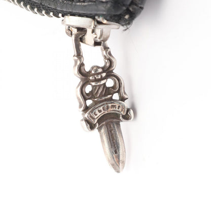Chrome Hearts Coin Case Cross Patch Zipper Change Pass Leather Dagger Zip — view 4