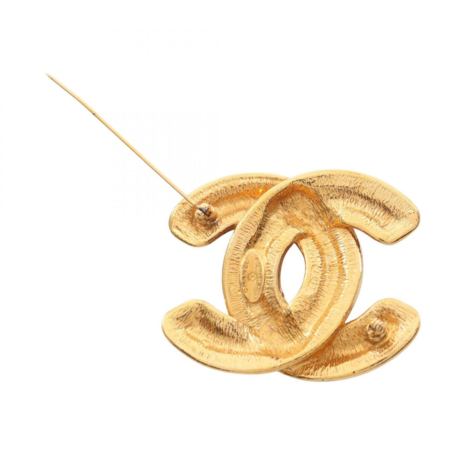 Chanel Brooch CC Logo — view 2
