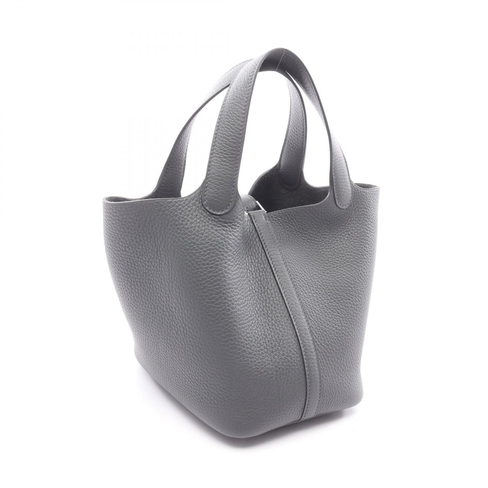 Hermes Handbag Picotin Lock PM Ardoise Leather — view 2