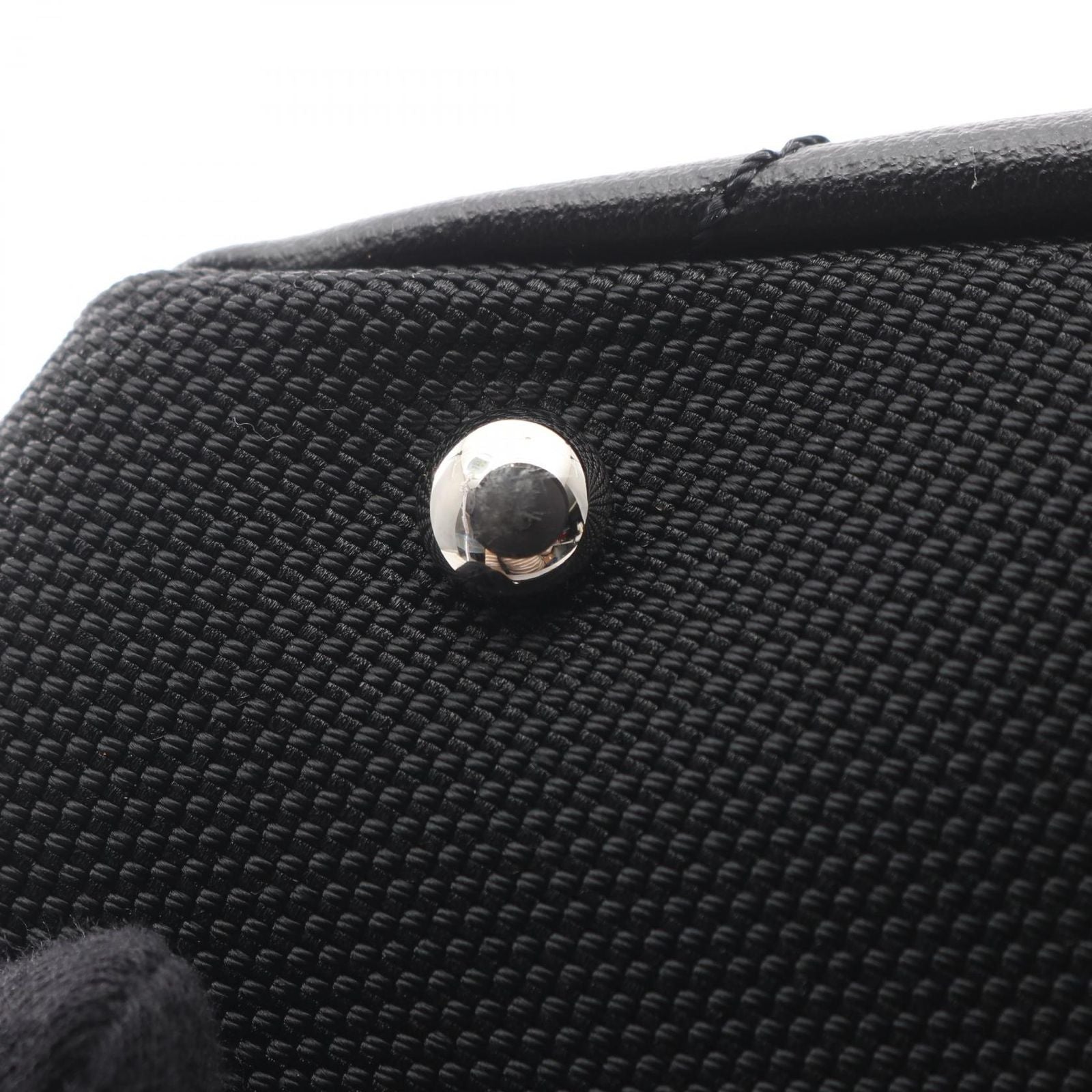 Chanel Tote Paris Biarritz PM Black Canvas Leather PM — view 9