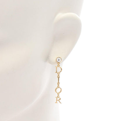 Dior Earrings Logo Gold — view 4