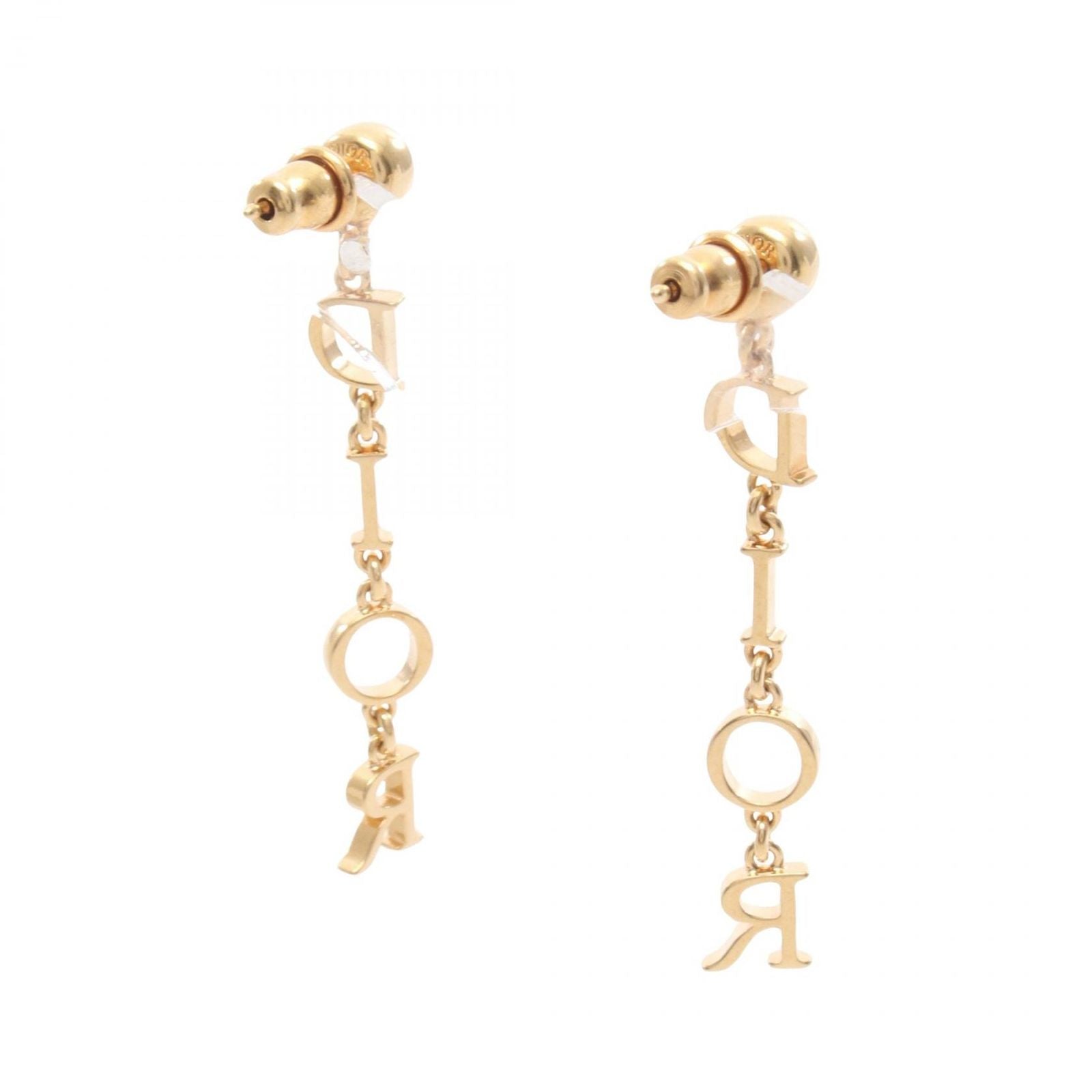 Dior Earrings Logo Gold — view 2