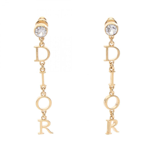 Dior Earrings Logo Gold