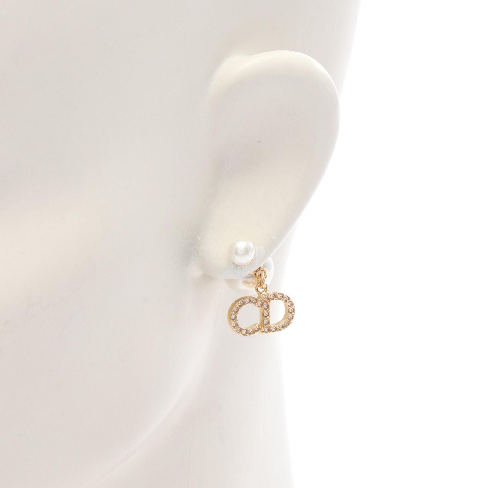 Dior Earrings CD Logo Gold — view 4
