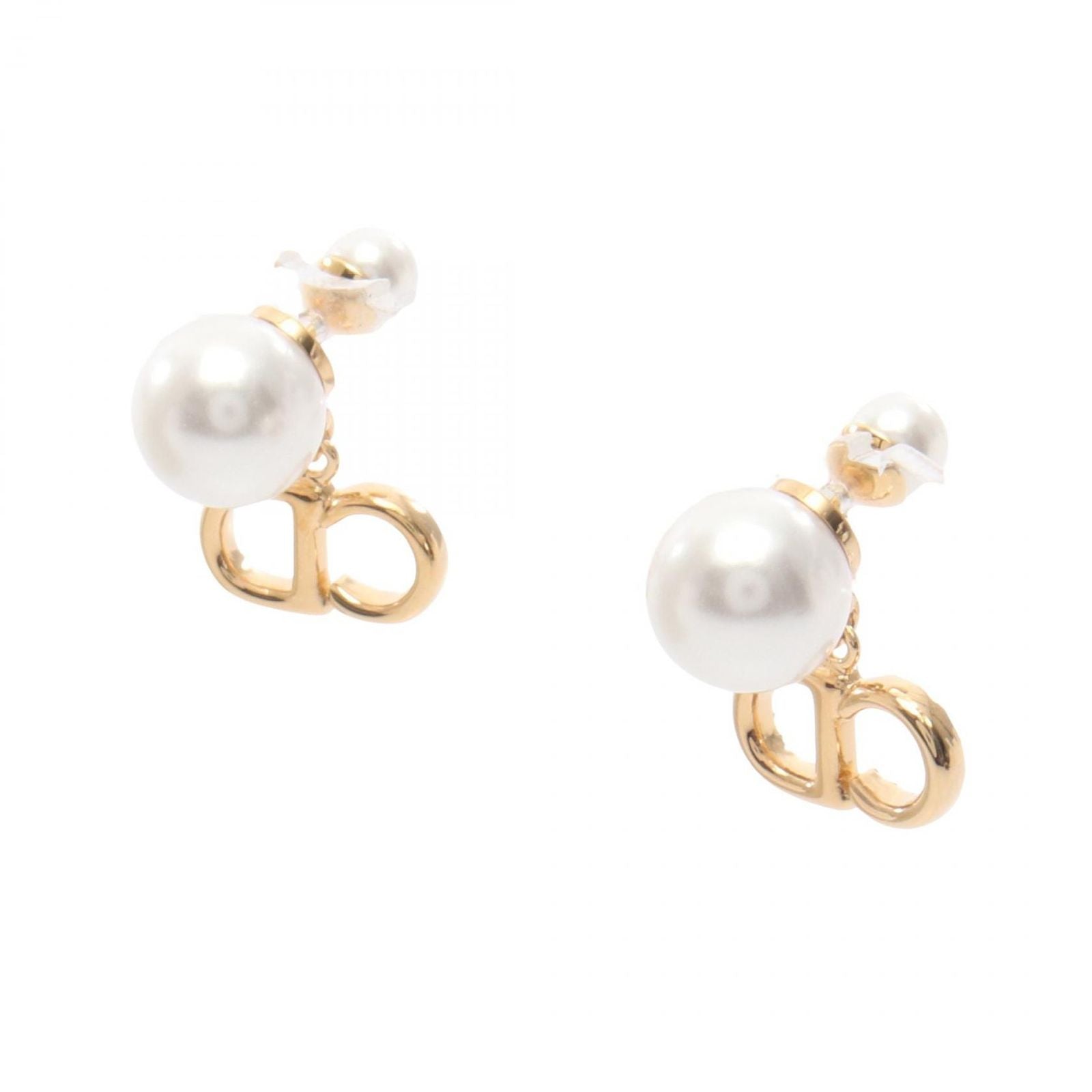 Dior Earrings CD Logo Gold — view 2