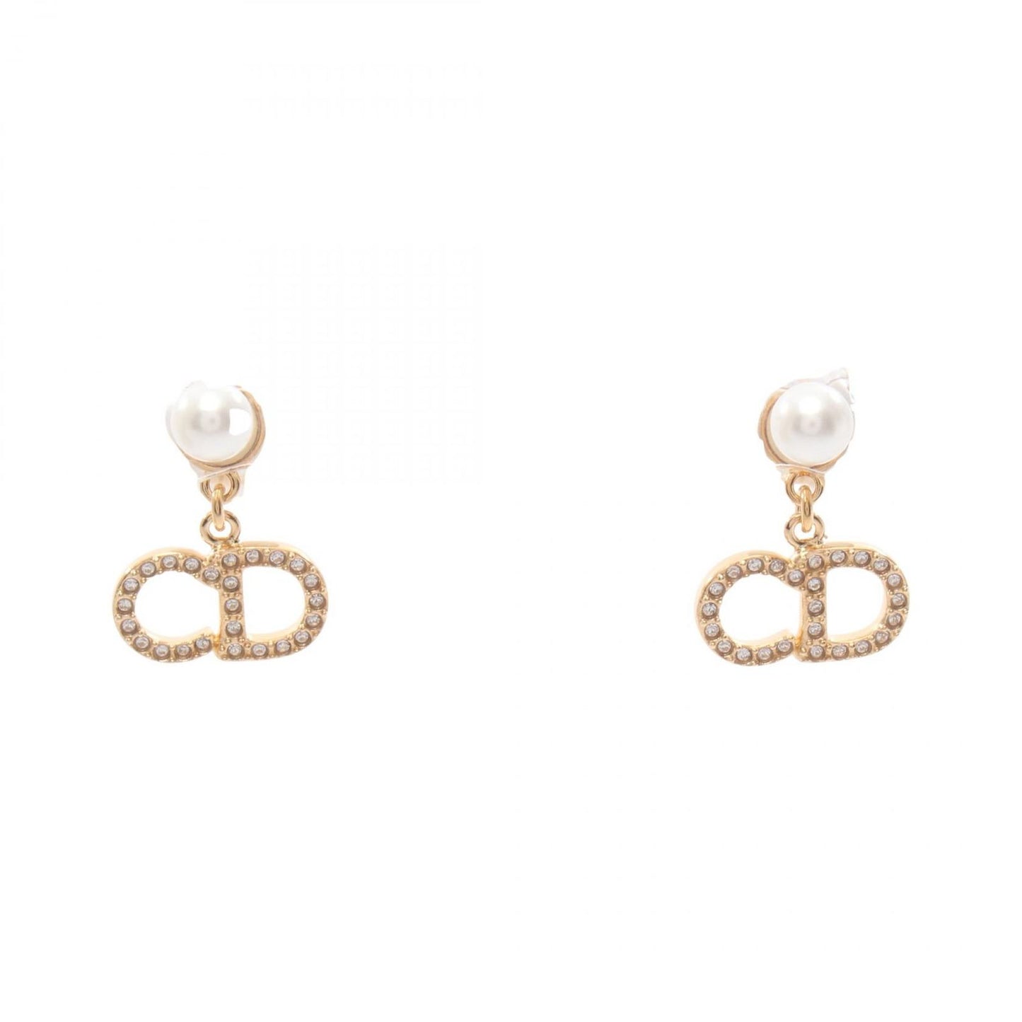 Dior Earrings CD Logo Gold