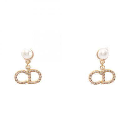 Dior Earrings CD Logo Gold