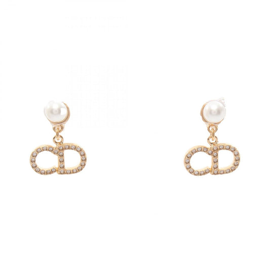 Dior Earrings CD Logo Gold
