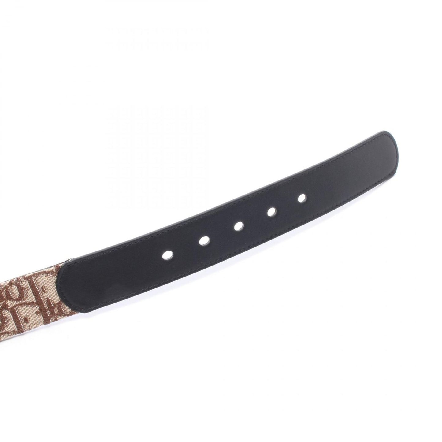 Dior Belt Oblique Brown Canvas Leather — view 3