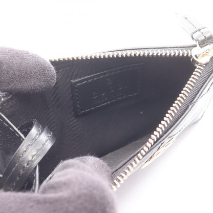 Gucci Card Case Double with Key Ring Black Leather — view 3