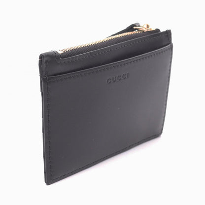 Gucci Card Case Double with Key Ring Black Leather — view 2