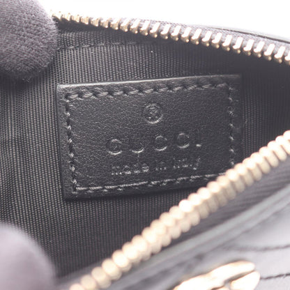 Gucci Card Case Double with Key Ring Black Leather — view 4