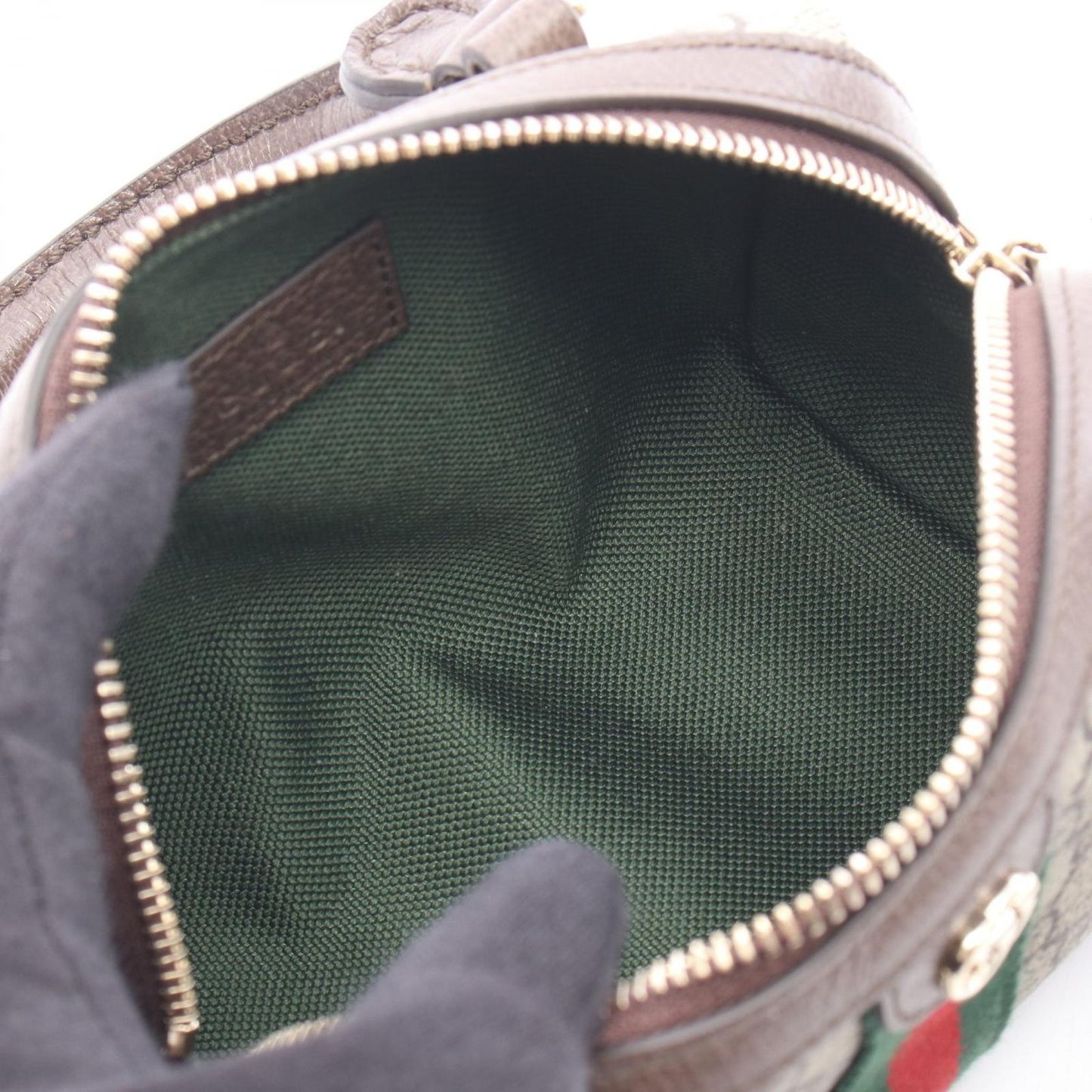 Gucci Tote Ophidia GG Supreme 2-Way Rosso Ancora Canvas Leather — view 3