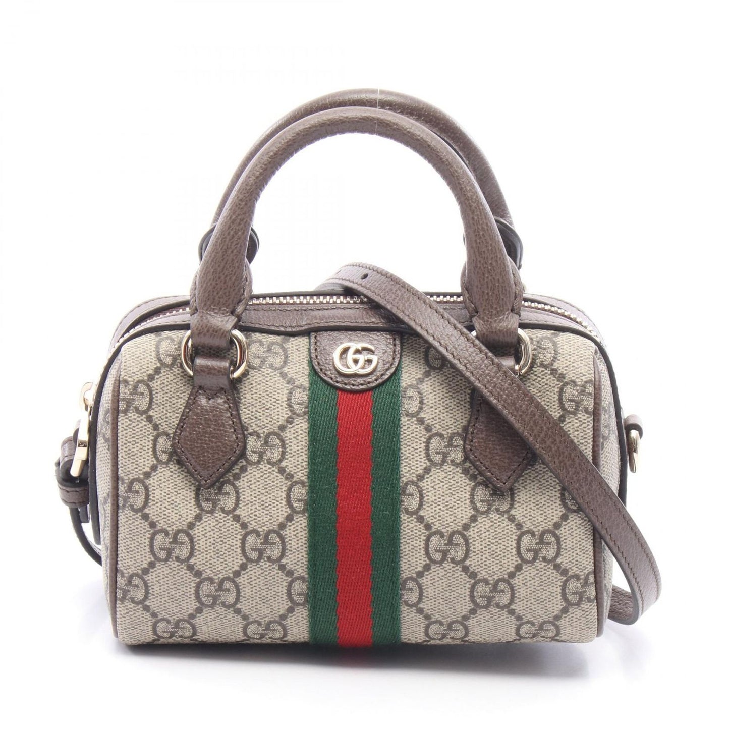 Gucci Tote Ophidia GG Supreme 2-Way Rosso Ancora Canvas Leather