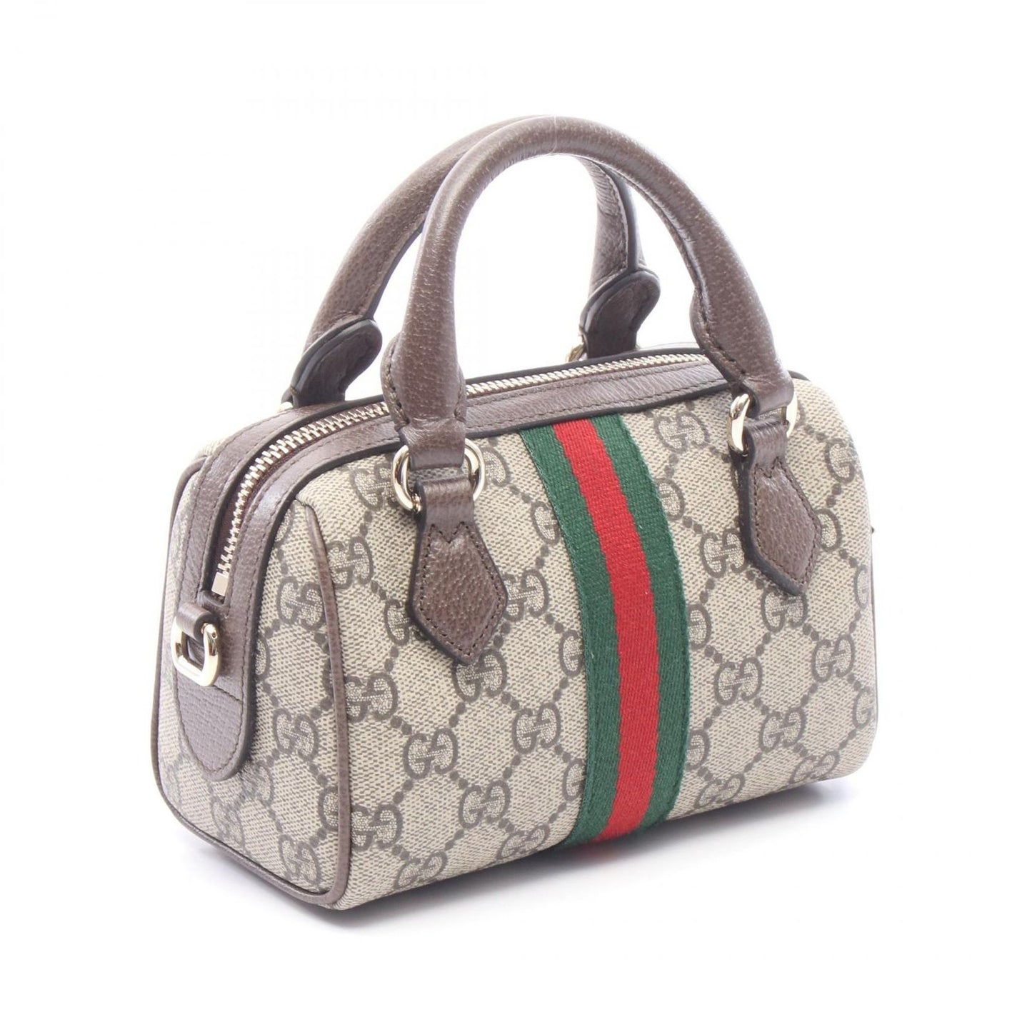 Gucci Tote Ophidia GG Supreme 2-Way Rosso Ancora Canvas Leather — view 2