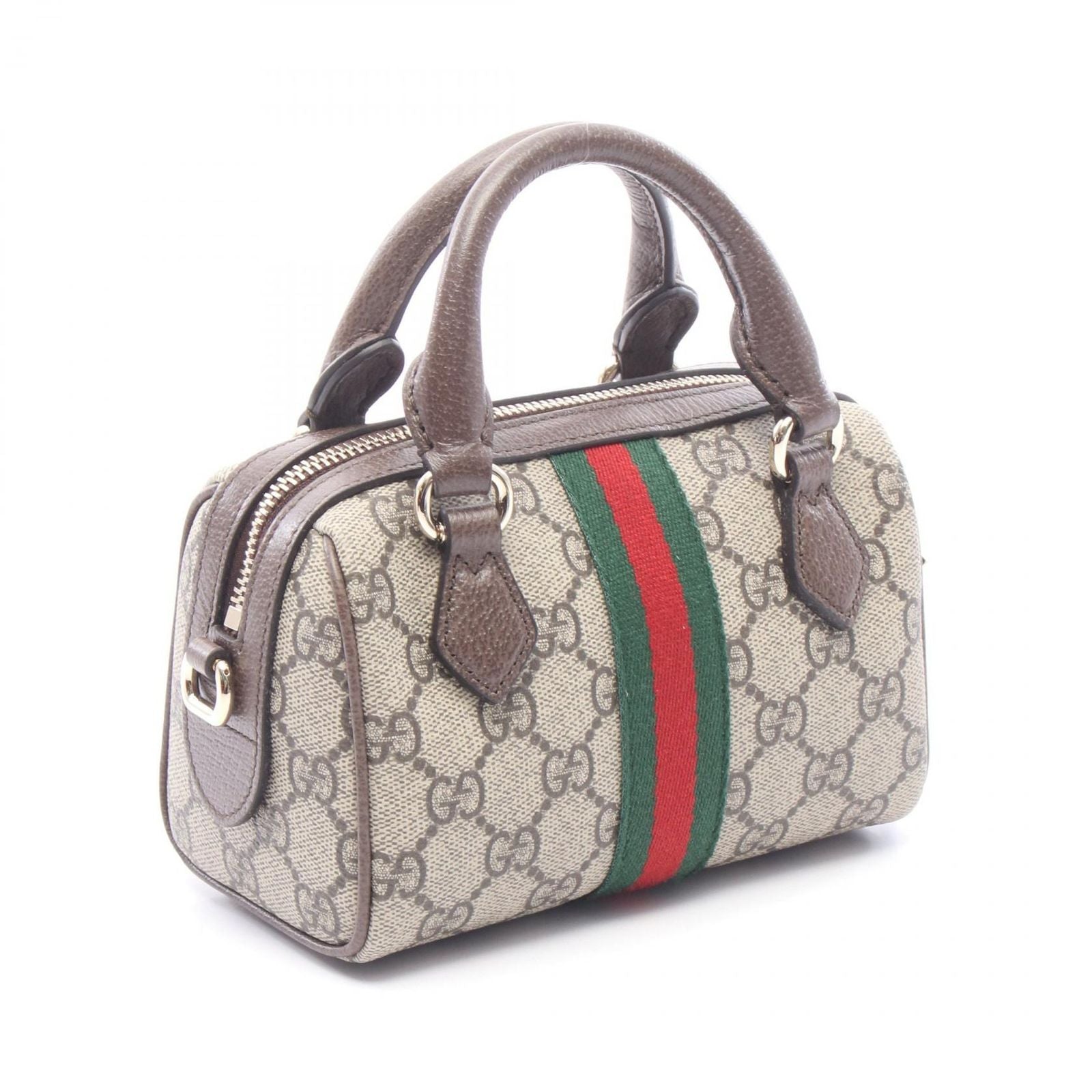 Gucci Tote Ophidia GG Supreme 2-Way Rosso Ancora Canvas Leather — view 2