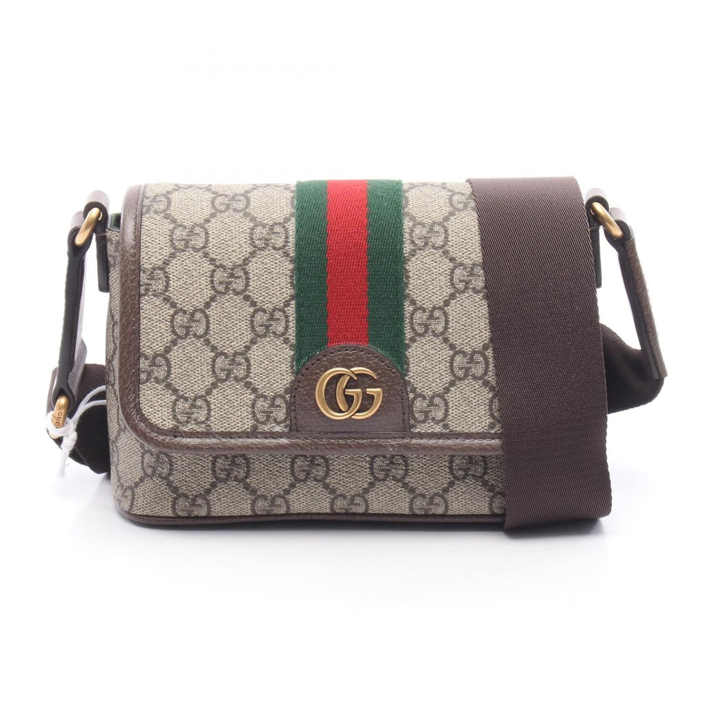 Gucci Shoulder Bag Ophidia GG Supreme Rosso Ancora Canvas Leather