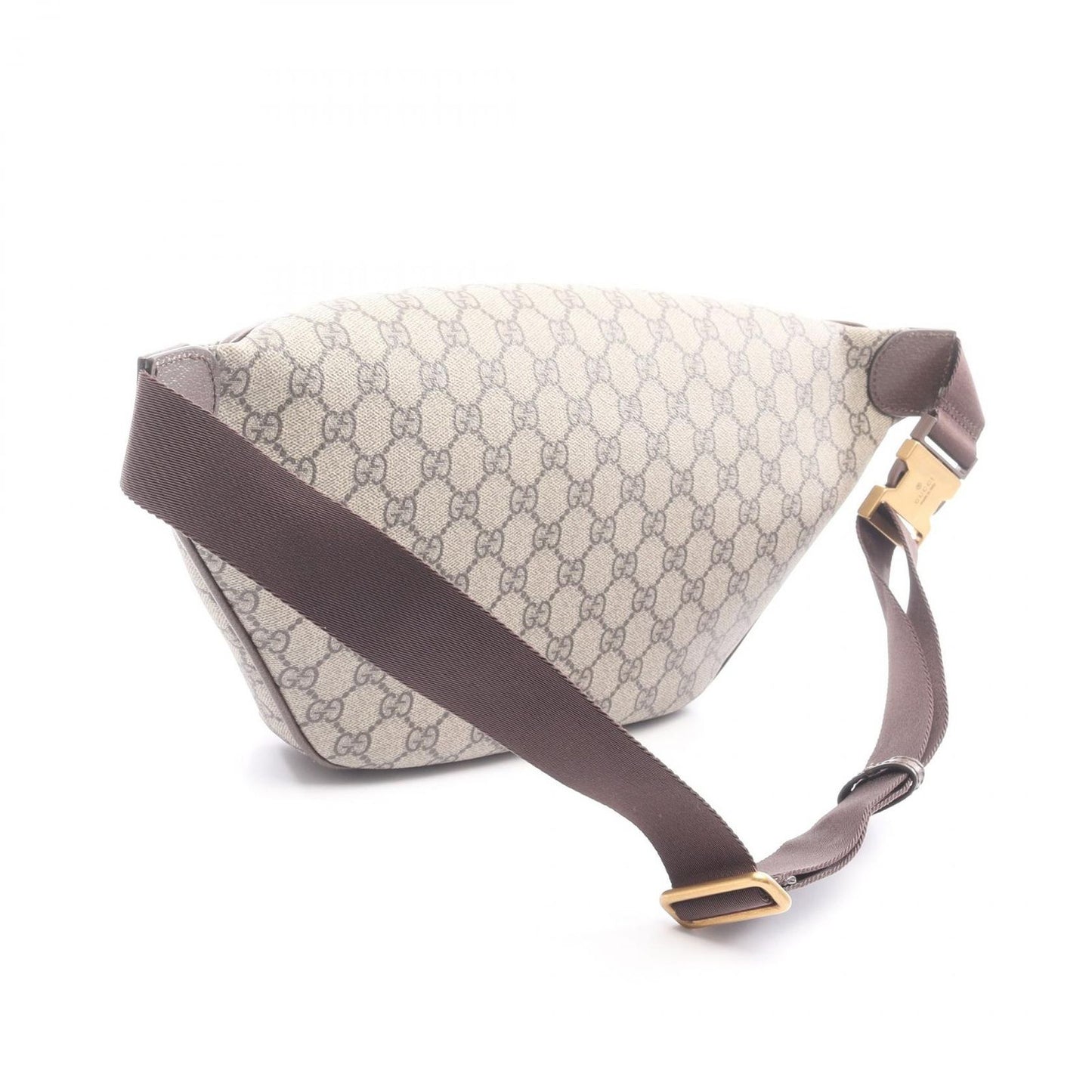 Gucci Waist Bag Ophidia Large Beige Dark Brown Canvas — view 2