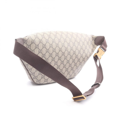 Gucci Waist Bag Ophidia Large Beige Dark Brown Canvas — view 2