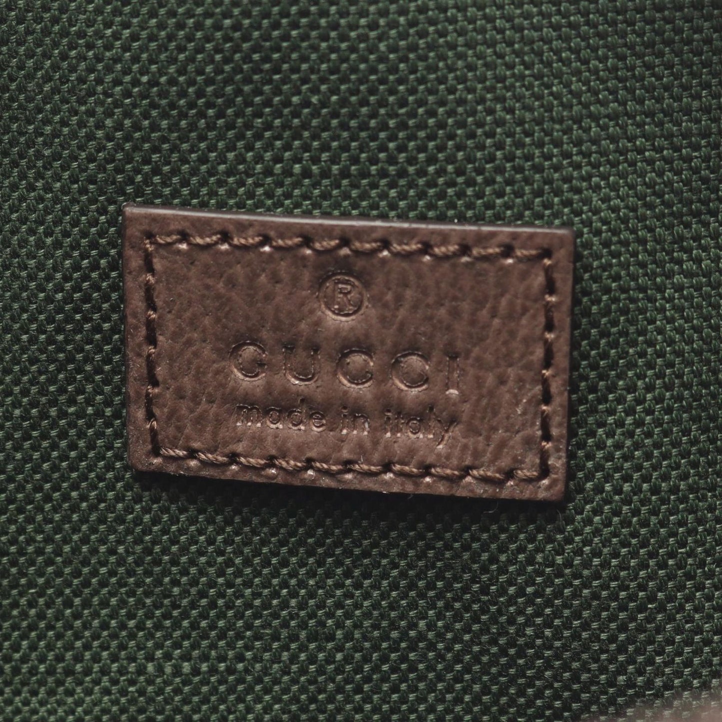 Gucci Waist Bag Ophidia Large Beige Dark Brown Canvas — view 4