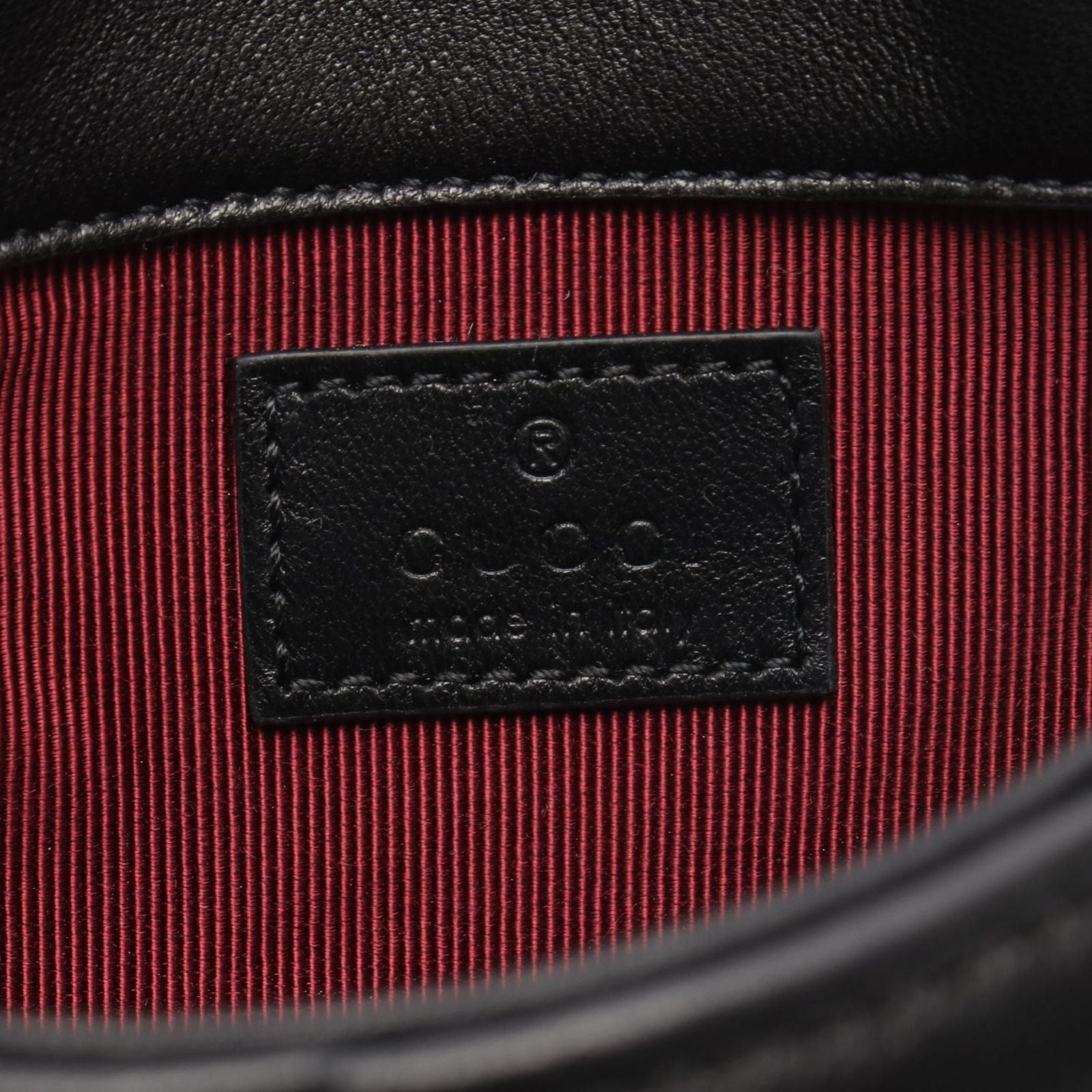 Gucci Shoulder Bag GG Marmont Mini Black Leather — view 4