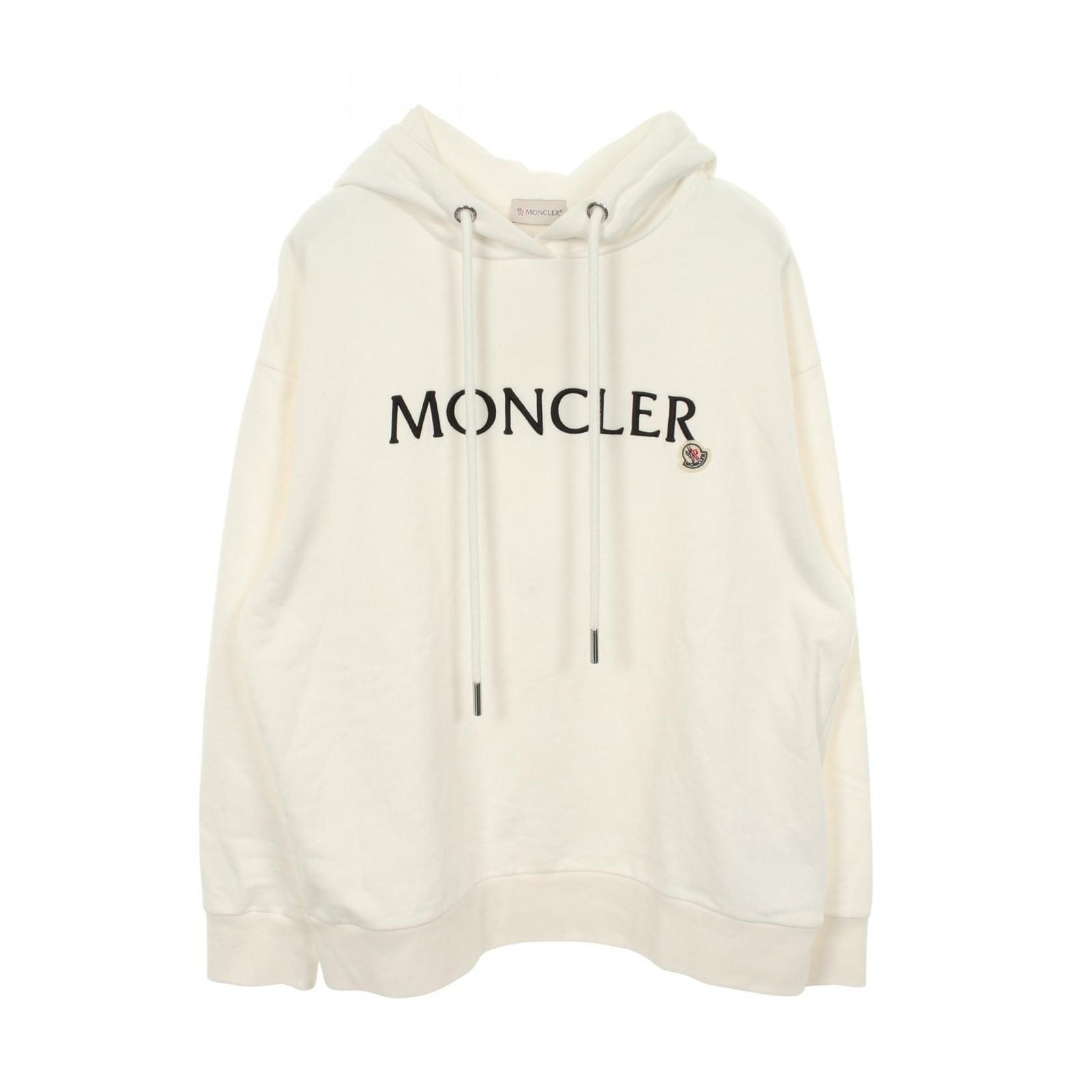 Moncler Hoodie Icon Patch Logo Embroidery Cotton Pullover