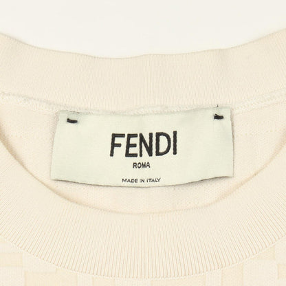 Fendi Knit FF Logo Short Sleeve Polyester Top Sweater — view 3