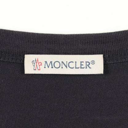 Moncler Short Sleeve T-Shirt Icon Embossed Crew Neck Cotton — view 3