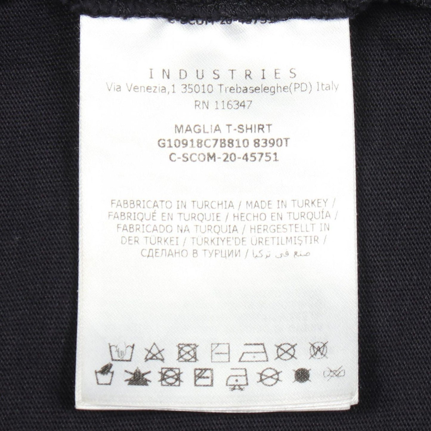 Moncler Short Sleeve T-Shirt Icon Embossed Crew Neck Cotton — view 5