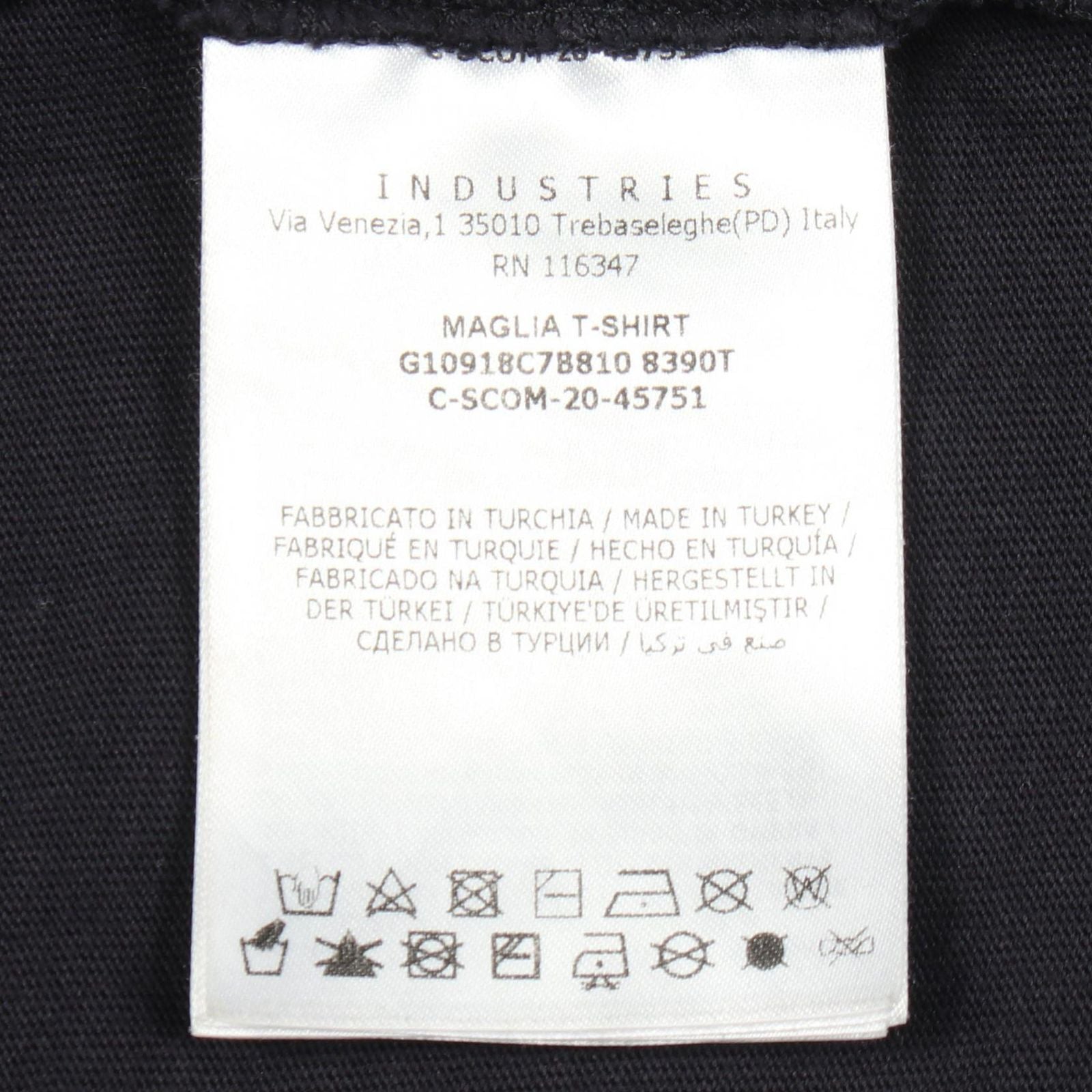 Moncler Short Sleeve T-Shirt Icon Embossed Crew Neck Cotton — view 5