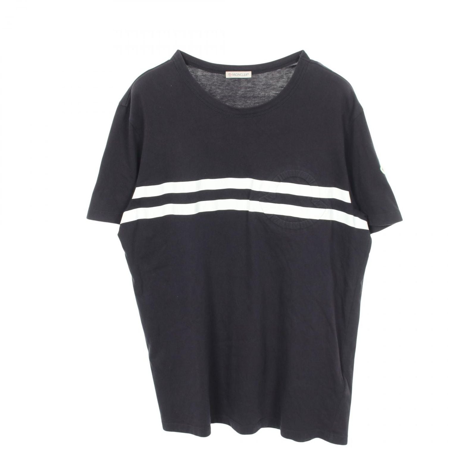Moncler Short Sleeve T-Shirt Icon Embossed Crew Neck Cotton