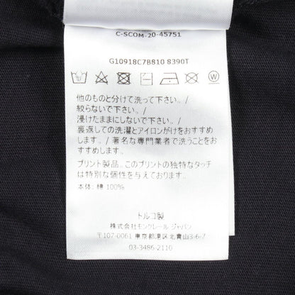 Moncler Short Sleeve T-Shirt Icon Embossed Crew Neck Cotton — view 4
