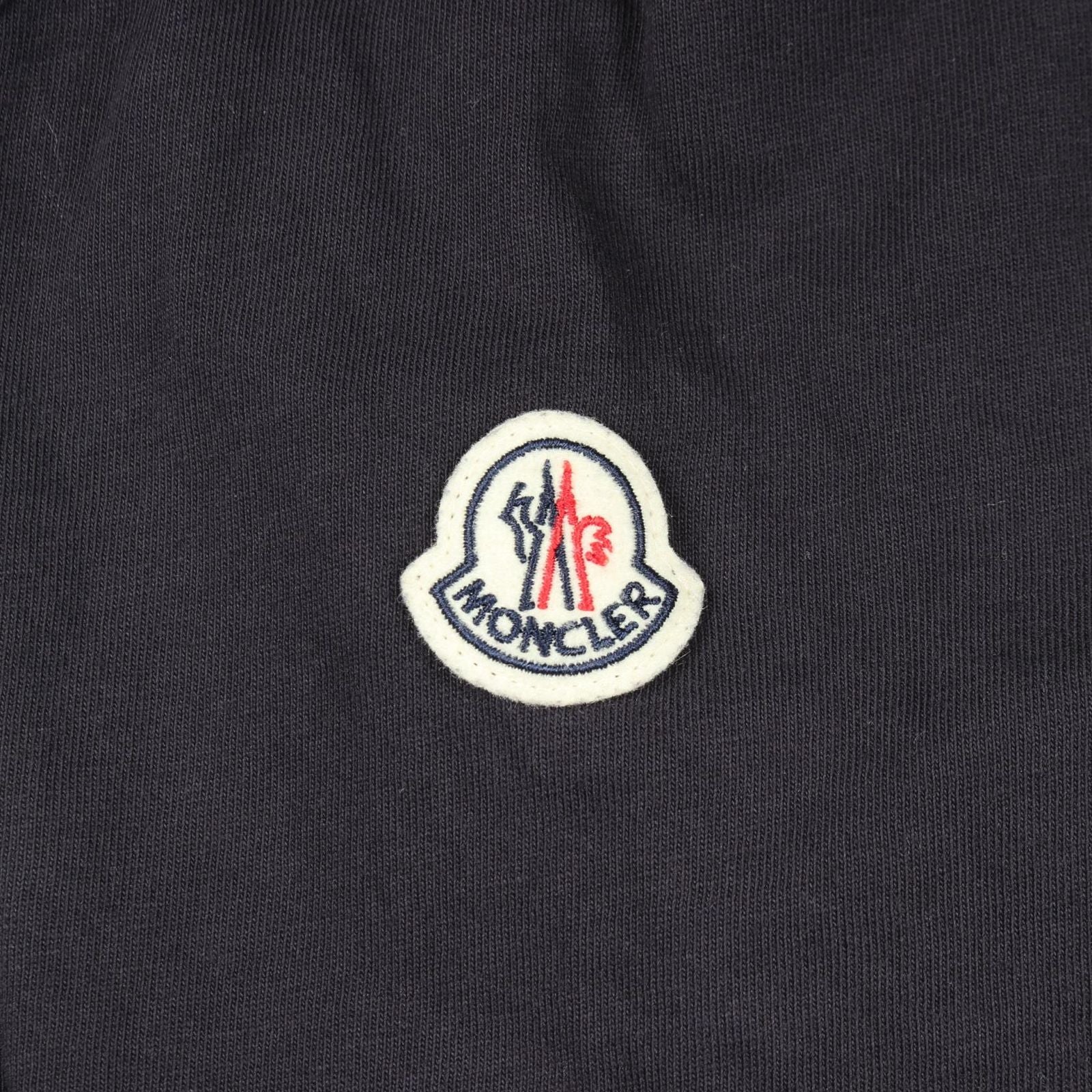 Moncler Short Sleeve T-Shirt Icon Embossed Crew Neck Cotton — view 6