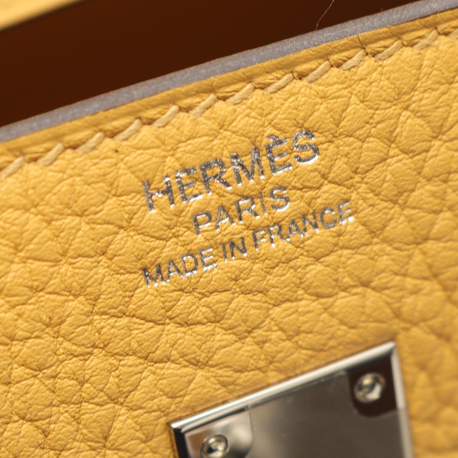 Hermes Handbag Birkin 25 Paille Leather — view 4