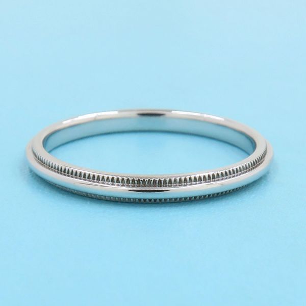 Tiffany & Co Together Mill Gray Band Ring mm Area — view 4