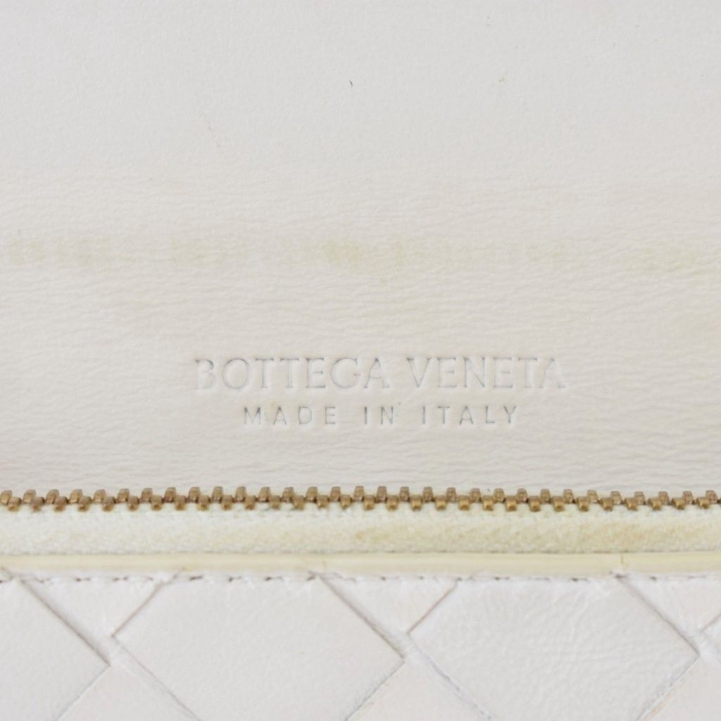 Bottega Veneta Intrecciato Bifold Wallet Leather White — view 5