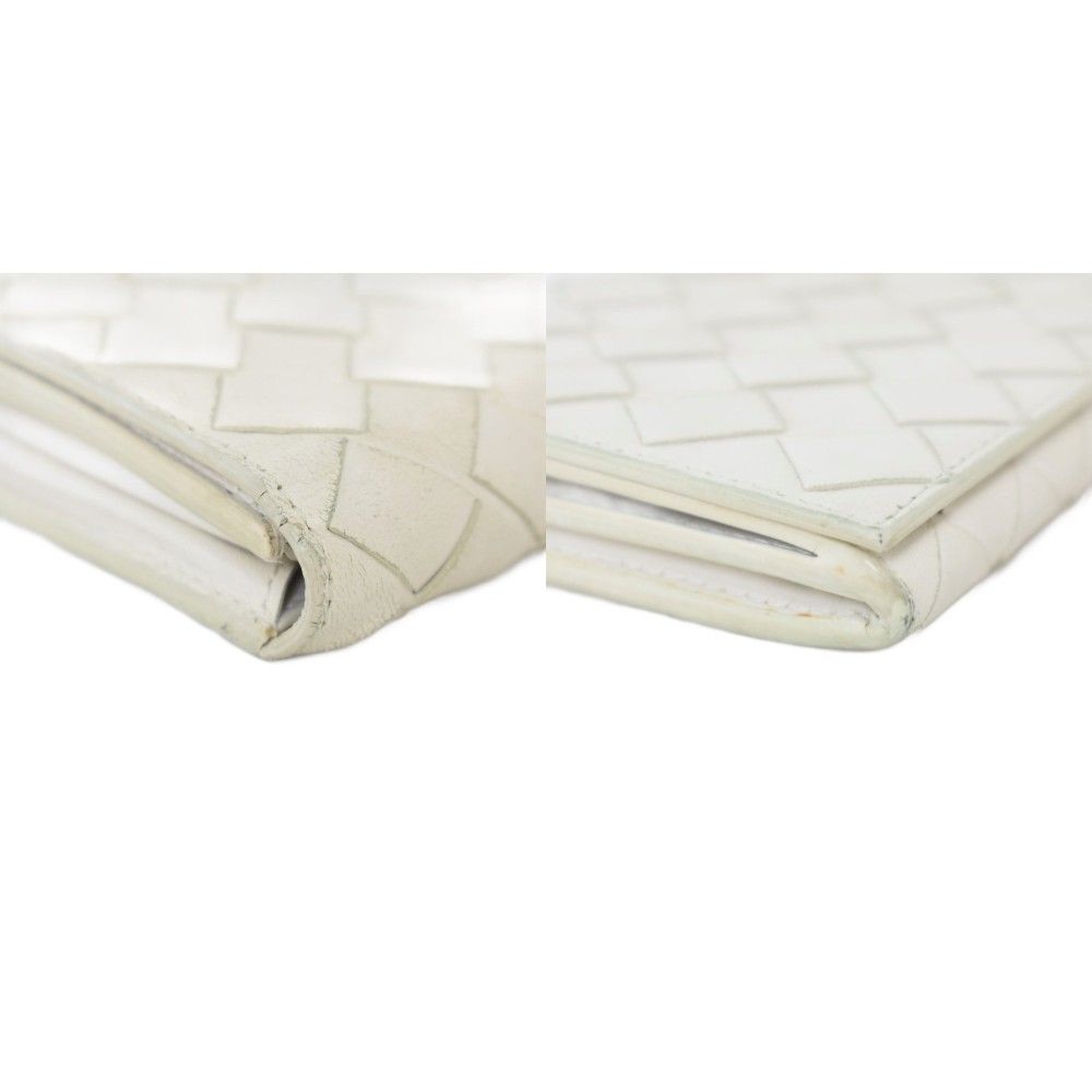 Bottega Veneta Intrecciato Bifold Wallet Leather White — view 7