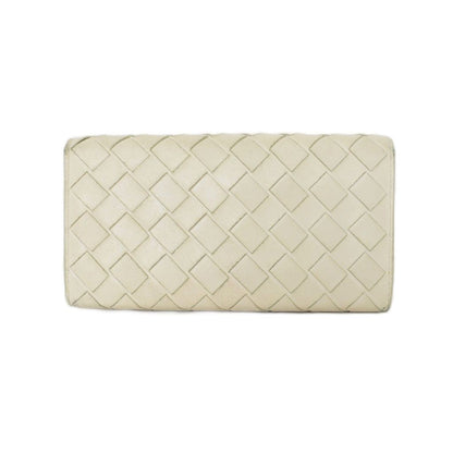 Bottega Veneta Intrecciato Bifold Wallet Leather White — view 2